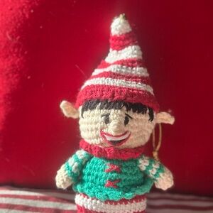 Crocheted Elf Ornament